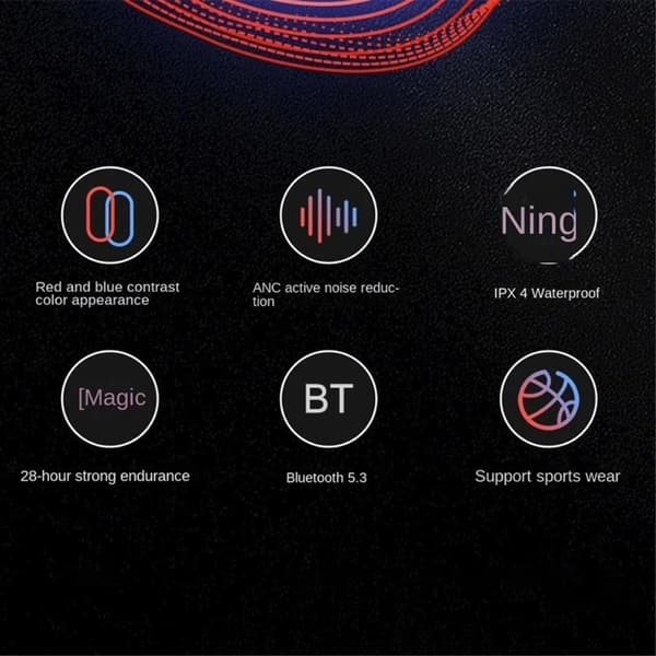 XIAOMI Hovedtelefoner Bluetooth 5.3 Sport Noise Cancelling