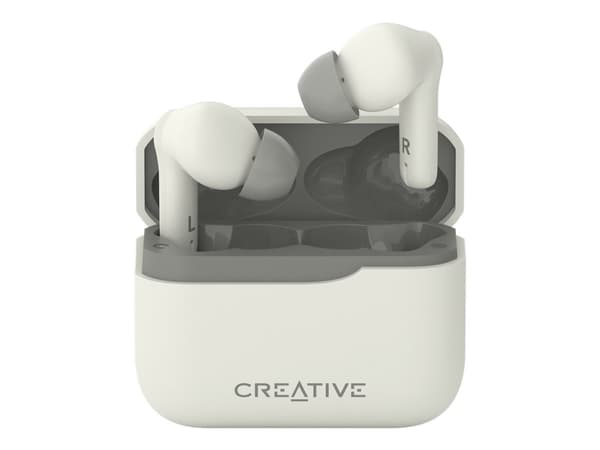 Creative Zen Air Plus - Langattomat kuulokkeet mikrofonilla - in-ear - Bluetooth - aktiivinen melunvaimennus - kermainen väri