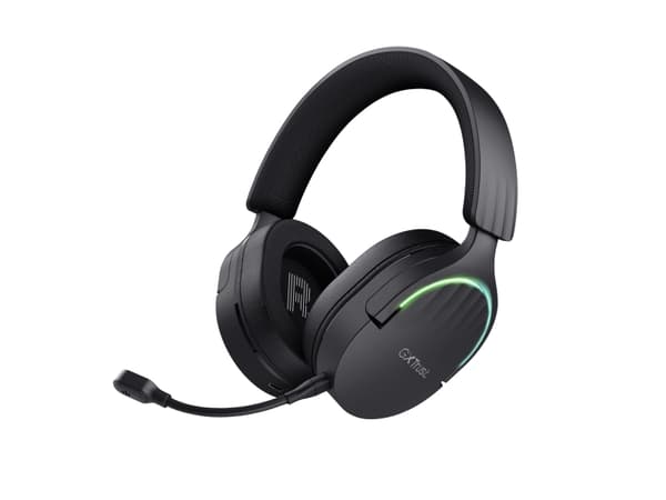 Trust GXT 491 FAYZO - Hodesett - 7,1-kanals - full størrelse - Bluetooth / 2,4 GHz radiofrekvens - kablet, trådløs - 3,5 mm jakk, USB-A via Bluetooth