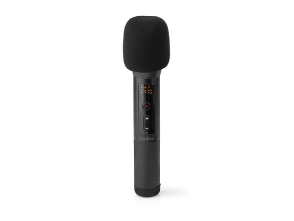 Nedis Microphones, Karaokemikrofon, -95 dB, 70 - 13000 Hz, 1000 O, Trådløs, 6.35 mm (1/4")