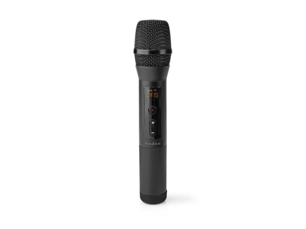 Nedis Microphones, Karaokemikrofon, -95 dB, 70 - 13000 Hz, 1000 O, Trådløs, 6.35 mm (1/4")