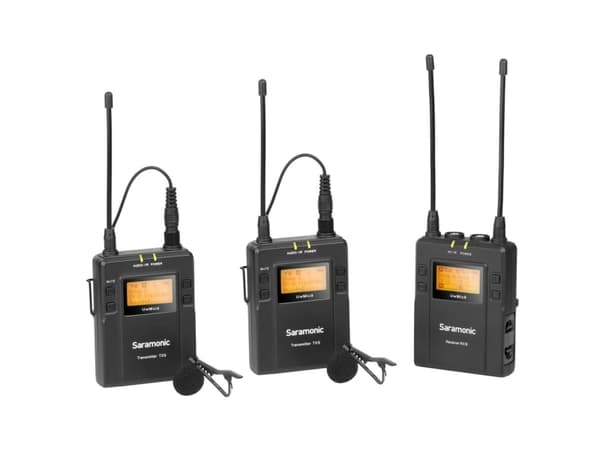 Saramonic UWMIC9-TX9+TX9+RX9, Lavaliermikrofon/mygga, 0,5%, Kabel, 3,5 mm (1/8 tum), Svart, 70 dB