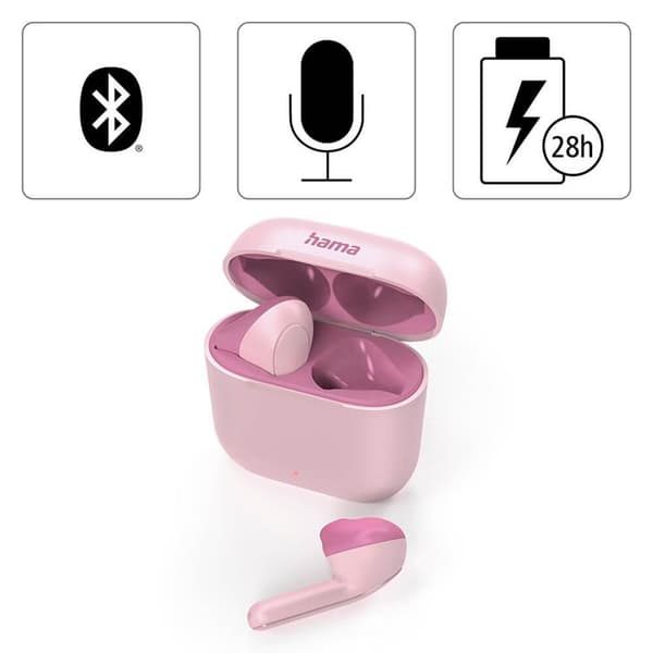 Hama TWS In-Ear Trådlösa Hörlurar Freedom - Rosa
