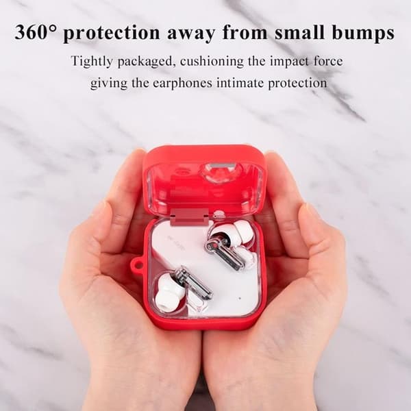 Nothing Ear 1 Skal Hörlurar Drop-proof Silikon - Röd