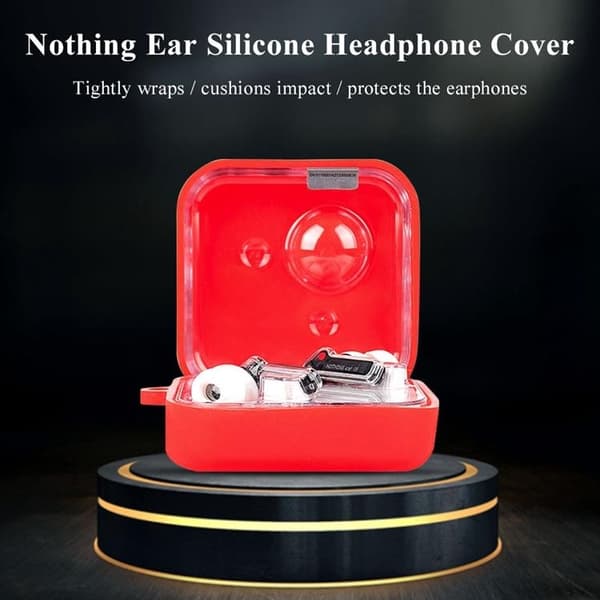 Nothing Ear 1 Skal Hörlurar Drop-proof Silikon - Röd
