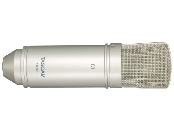 Tascam TM-80, studiomikrofon, 20 - 20 000 Hz, 1000 ohm (O), 38 mV/Pa, gull, 1,8 m