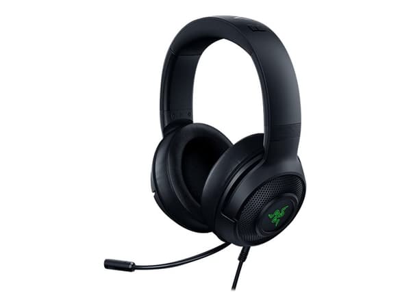 Razer Kraken V3 X, Langallinen, Pelaaminen, 12 - 28000 Hz, 283 g, Kuulokkeet, Musta