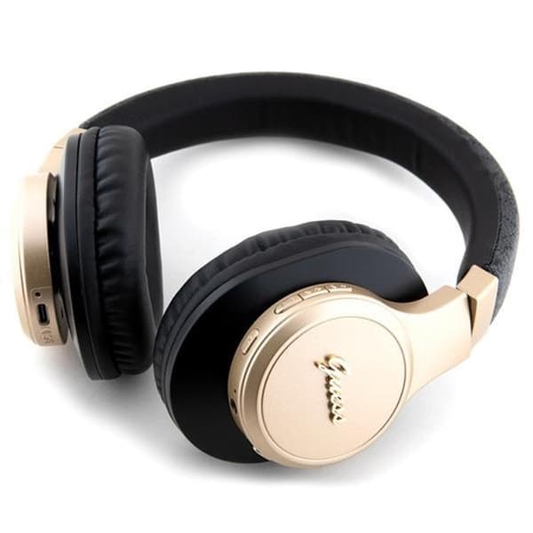 Guess Bluetooth On-Ear Hörlurar Script - Svart