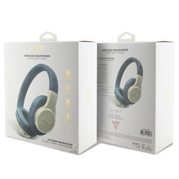 Guess Bluetooth On-Ear Hörlurar Script - Blå