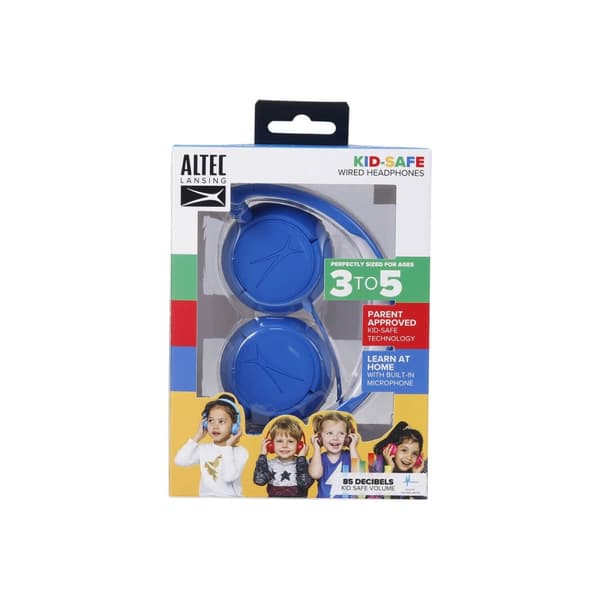 Altec Lansing Barnhörlur Trådad On-Ear Blå