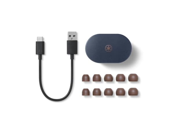 YAMAHA TW-E7BDBU True wireless earbuds with mic, dark blue