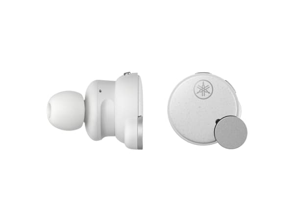 YAMAHA TW-E7BWH True wireless earbuds with mic, white