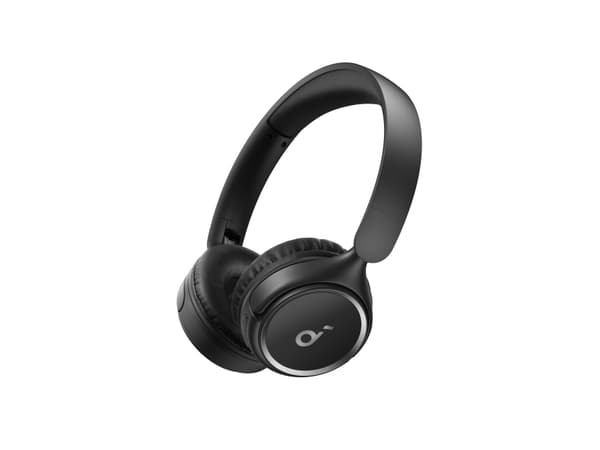 Soundcore H30i - Hörlurar med mikrofon - på örat - Bluetooth - trådlös, kabelansluten - 3,5 mm kontakt - svart