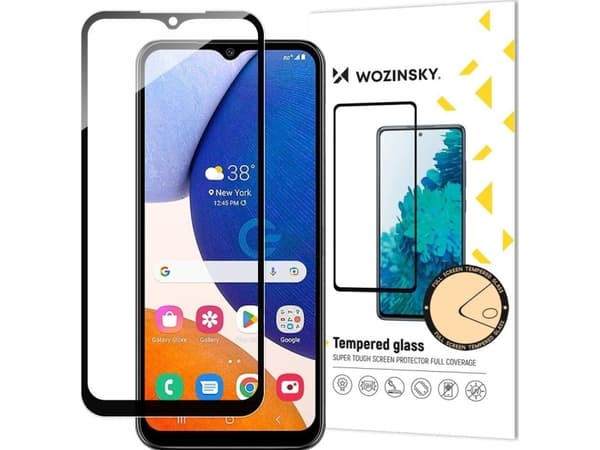 Wozinsky Wozinsky fulllim herdet glass Samsung Galaxy A14 5G 9H herdet glass med svart ramme