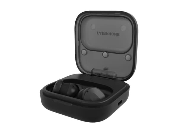 Fairphone Fairbuds - True wireless-hörlurar med mikrofon - inuti örat - Bluetooth - aktiv brusradering - svart