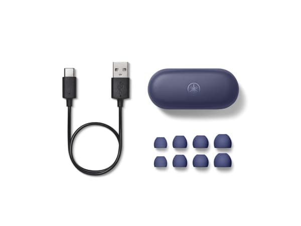 Yamaha TW-E3C, True Wireless Stereo (TWS), Samtal/musik, 20 - 20000 hz, Headset, Blå