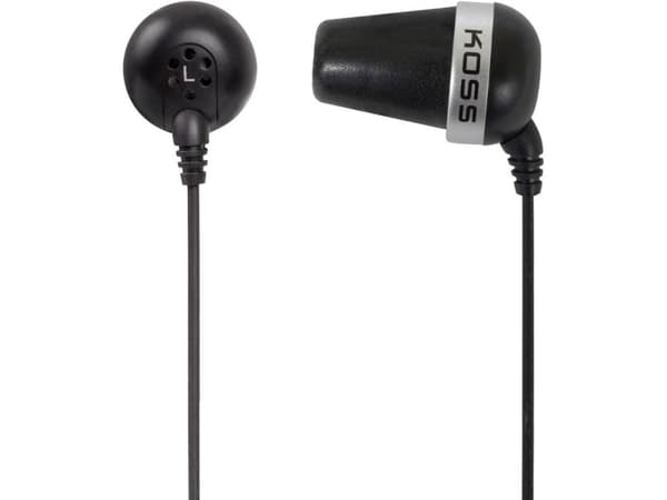 Koss PLUG, Kuulokkeet, In-ear, Musta, 1,2 m, Langallinen, Korvan sisäinen