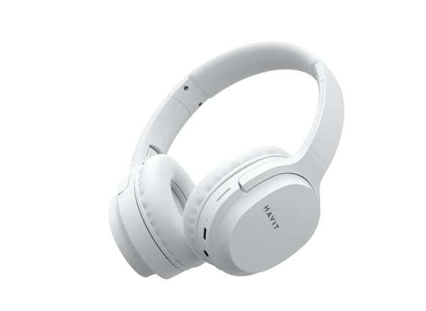 Havit 6939119027124, Kabel & Trådlös, Musik/vardag, 187 g, Hörlurar, Vit