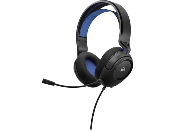 Corsair HS35 v2, Kabel, Spela, 470 g, Headset, Blå