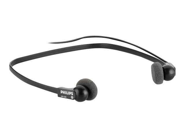 Philips LFH0334 – Hörlurar – under hakan – kabelansluten – 3,5 mm kontakt Philips LFH0334 – Hörlurar – under hakan – kabelansluten – 3,5 mm kontakt