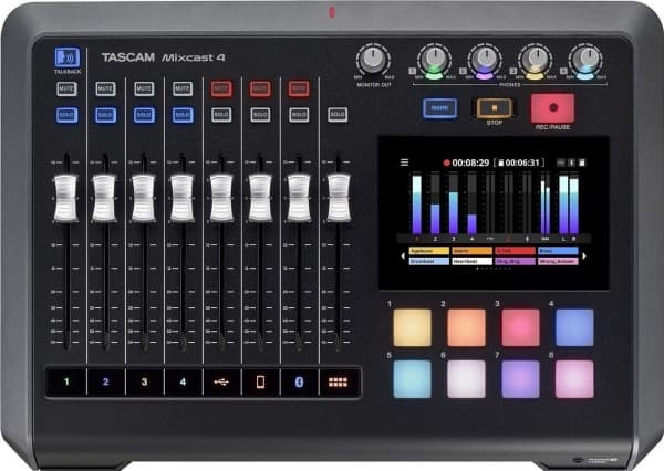 Tascam Mixcast 4 - Miksekonsoll for podcastopptak (MIXCAST 4)