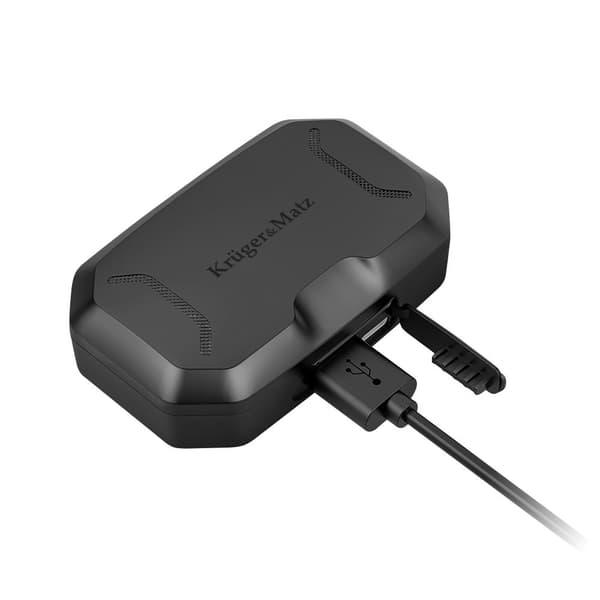 Kruger & Matz M6 trådløse in-ear høretelefoner med powerbank - sort