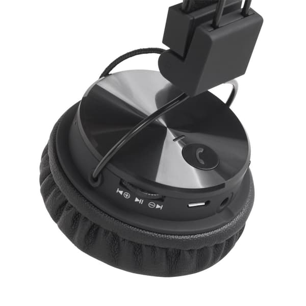 Kruger & Matz trådlösa on-ear-hörlurar, Wave BT-modell, svarta