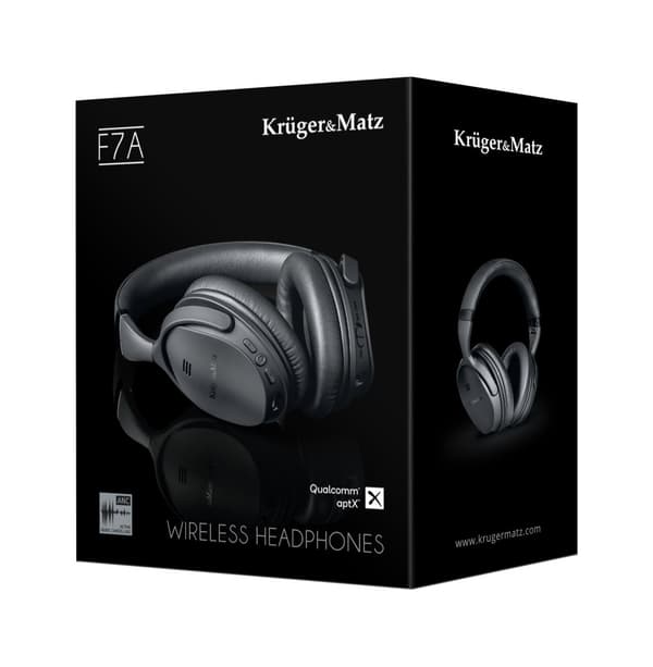 Kruger & Matz F7A trådlösa on-ear-hörlurar med ANC