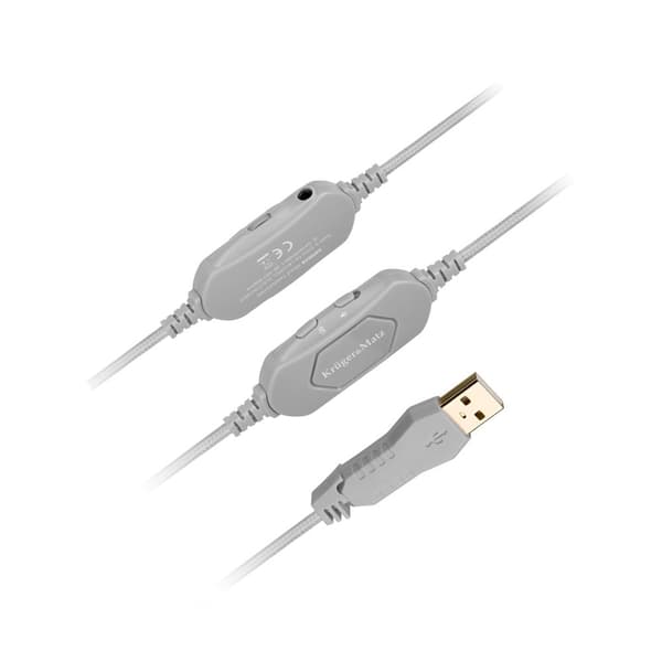 Kruger & Matz Gamer Kids on-ear pelikuulokkeet lapsille, vaaleanpunainen