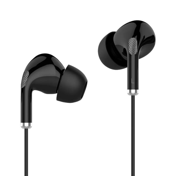 Kruger & Matz C1 in-ear hörlurar med USB-C mikrofon, svart