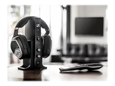 Sennheiser RS 195-U, Kuulokkeet, Pääpanta, Musiikki, Musta, Langaton, 2.4 GHz