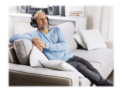 Sennheiser RS 195-U, Kuulokkeet, Pääpanta, Musiikki, Musta, Langaton, 2.4 GHz