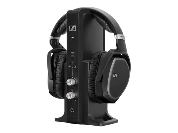 Sennheiser RS 195-U, Kuulokkeet, Pääpanta, Musiikki, Musta, Langaton, 2.4 GHz