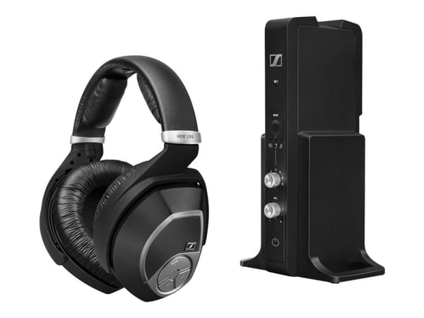 Sennheiser RS 195-U, Kuulokkeet, Pääpanta, Musiikki, Musta, Langaton, 2.4 GHz