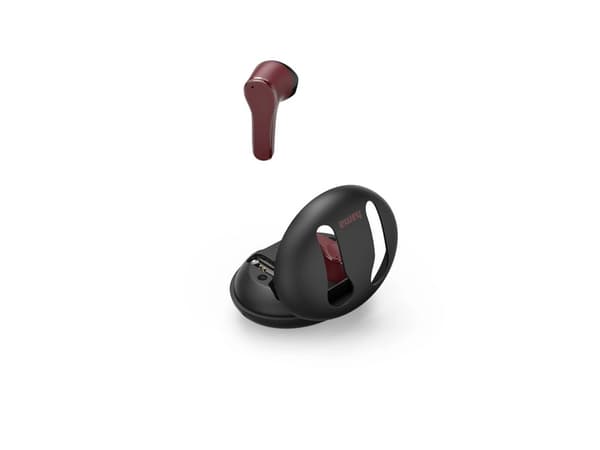 Hama Spirit Unchained, True Wireless Stereo (TWS), 20 - 20000 hz, Musik, 45 g, Headset, Svart, Röd