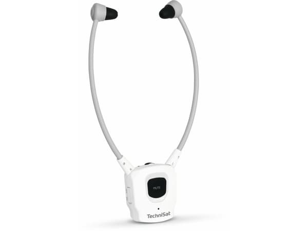 TechniSat StereoMan ISI 3, Ledning & Trådløs, 30 - 20000 Hz, 186 g, Hodesett, Hvit