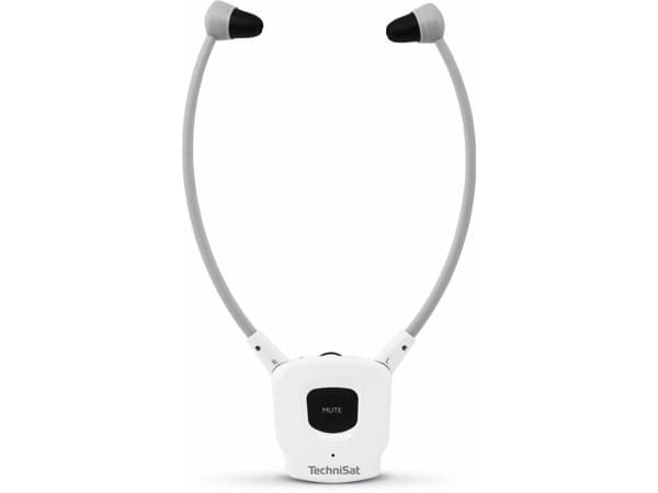 TechniSat StereoMan ISI 3, Ledning & Trådløs, 30 - 20000 Hz, 186 g, Hodesett, Hvit