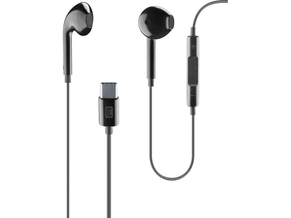 Cellularline 8018080422386, Koblet med ledninger (ikke trådløs), Samtaler/musikk, 52 g, Hodesett, Sort