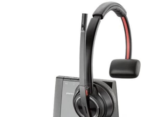 POLY W8210/A, UC, Trådlös, Kontor/callcenter, 20 - 20000 hz, 115 g, Headset, Svart, Grå