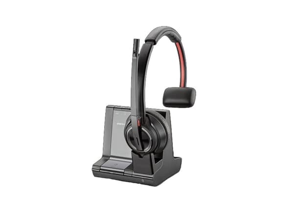 POLY W8210/A, UC, Trådlös, Kontor/callcenter, 20 - 20000 hz, 115 g, Headset, Svart, Grå