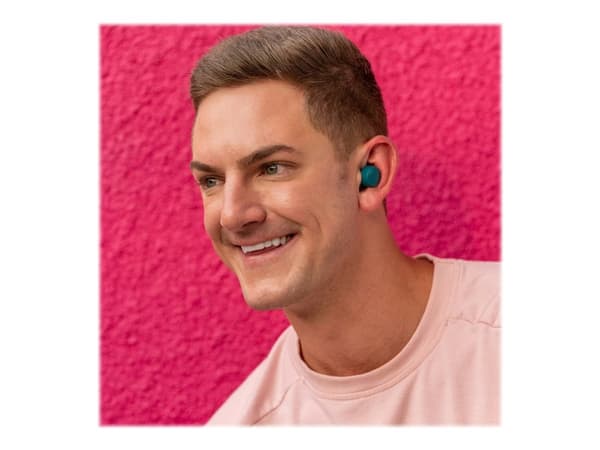 JLab Audio Go Air POP - True wireless-hörlurar med mikrofon - inuti örat - Bluetooth - blågrön