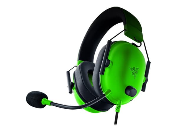 Razer BlackShark V2 X, Langallinen, 12 - 28000 Hz, Pelaaminen, 240 g, Kuulokkeet, Vihreä, Musta
