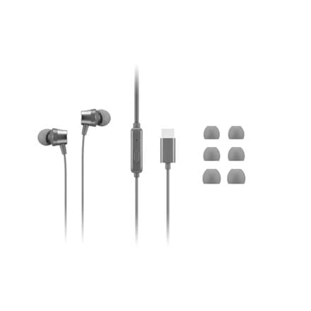 Lenovo | 300 USB-C In-Ear kuulokkeet | GXD1J77353 | Sisäänrakennettu mikrofoni | Langallinen | Harmaa
