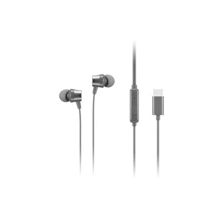 Lenovo | 300 USB-C In-Ear kuulokkeet | GXD1J77353 | Sisäänrakennettu mikrofoni | Langallinen | Harmaa