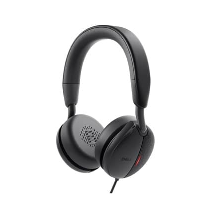 Dell | Pro Wired On-Ear Headset | WH5024 | Inbyggd mikrofon | ANC | USB Typ-A | Svart