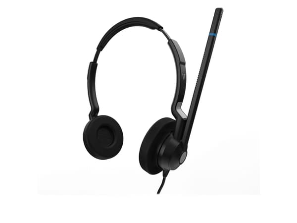 V7 HQ511, Kabel, Kontor/callcenter, 20 - 20000 hz, 106,3 g, Headset, Svart