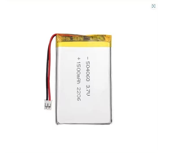 Yunique - Litiumbatteri 3.7V 1500mAh Modell 504060 | Med skyddskrets | Uppladdningsbar, kompatibel med Bluetooth-hörlurar och TWS-hörlurar