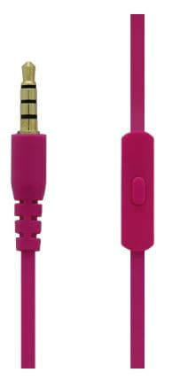 Øretelefoner, in-ear med mikrofon, rosa