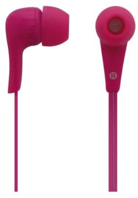 Øretelefoner, in-ear med mikrofon, rosa