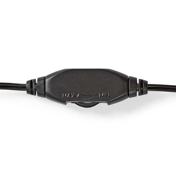 Nedis PC headset | Over-Ear | Stereo | 1x 3.5 mm / 2x 3.5 mm | Vikbara Mikrofon | Svart